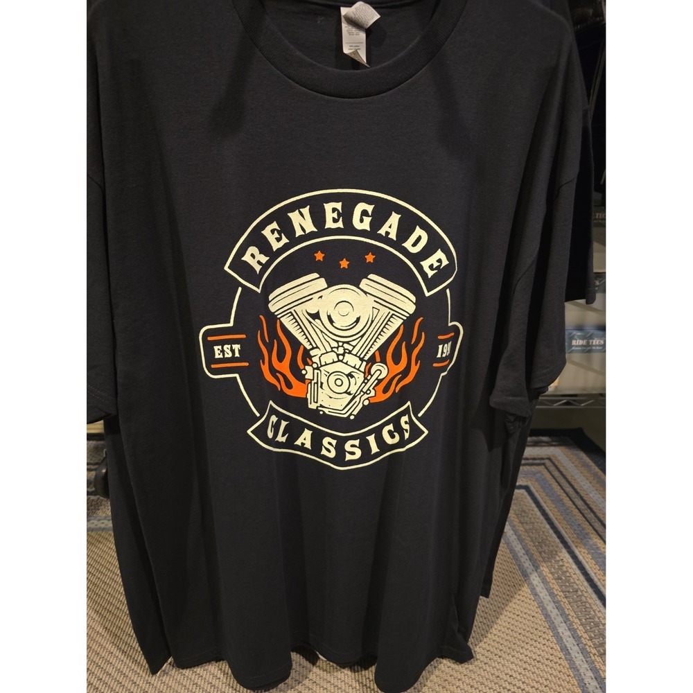 Renegade Black Tshirt Short Sleeve Cotton New XLarge
